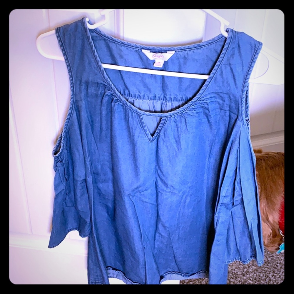 Candies open shoulder top